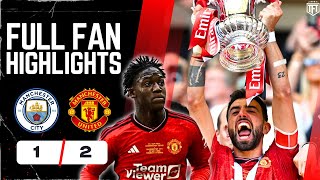 Mainoo MASTERCLASS Man United WIN Man City 12 Manchester United FA Cup Final Highlights [upl. by Adiesirb]