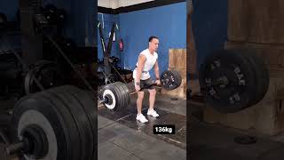 5x clean deadlift 136kg music motivation phonkgym animemusic [upl. by Sikras948]