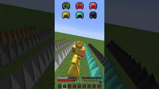 Armor Test vs Spike Challenge shorts meme minecraft [upl. by Alben]