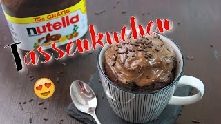 NUTELLA TASSENKUCHEN BACKEN  Nutella Kuchen schnell amp einfach selber machen Nutella Rezepte [upl. by Amorette]