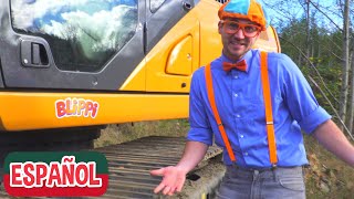 Blippi visita una obra de construcción  Aprende con Blippi [upl. by Connelley]