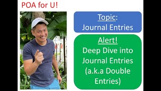 Journal Entries  POA Fundamentals Principles of Accounts [upl. by Wons125]