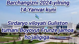 2024yilning 14yanvar kuni SIRDARYO GULISTON TUMANI QUM MAYDONI AZIM POLVON KOʻPKARISIGA TAKLIFNOMA [upl. by Latsyrc]