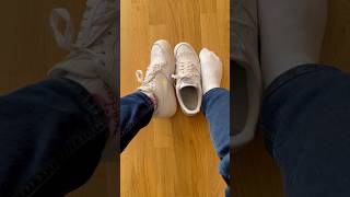 Smelly Nike Air Force 1 iridescent on sweaty feet and Adidas socks [upl. by Niuqauj]