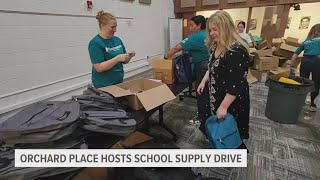 Orchard Place hosts annual school supply drive [upl. by Hannej]