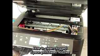 How to clean clogged Epson print head nozzles [upl. by Geier]