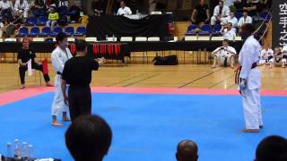 6th World Cup KWF Kumite Masamichi Otsuka Round 4 part 2 [upl. by Muhcan76]