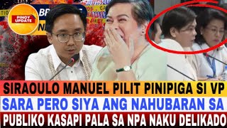 SIRAOULO MANUEL PILIT PINIPIGA SI VP SARA PERO SIYA ANG NAHUBARAN SA PUBLIKO NA KASAPI SA NPA [upl. by Eaj]