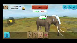 THE War between Brachiosaurus 🦕 and modern mammal elephants 🐘 with weapons by Anikesh Dubey [upl. by Aerdnwahs]