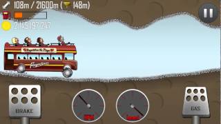 Hill Climb Racing  Cave 149m on Tourist Bus [upl. by Hpejsoj941]