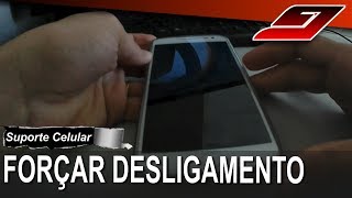 Como desligar celular travado com bateria interna Forçar desligamento  Guajenet [upl. by Eitak]