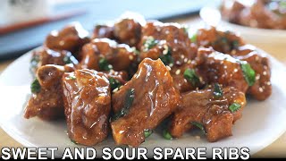 Chinese Sweet And Sour Pork Spare Ribs Recipe  糖醋排骨 [upl. by Nylaret]