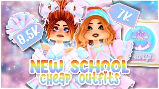 NEW SCHOOL THEMED OUTFITS on a Budget  Royale High Cheap New School Outfits [upl. by Nisotawulo]