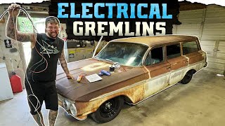 How bad is it Sorting ORIGINAL wiring Has not been used since the 60s 1961 Chevrolet Parkwood [upl. by Jourdan654]