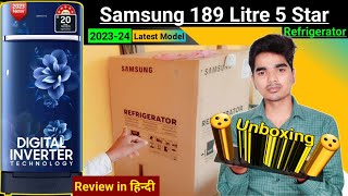 samsung189 l direct cool single door 5 star refrigerator unboxing [upl. by Manoff26]