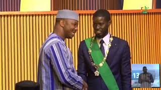 Investiture du président sénégalais  le Burkina Faso représenté par le président de l’ALT [upl. by Aitnyc]