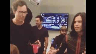 The Flash Cast Filming Season 4 Finale [upl. by Niwrehs]