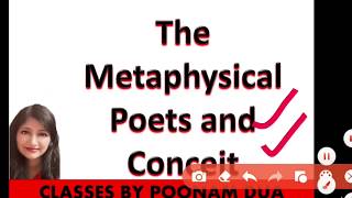 Metaphysical poetry and Metaphysical Conceits Hindi Summary and Analysis MEG 01 IGNOU BEGE 106 [upl. by Gerri]