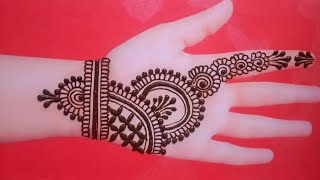 Mehandi ka design simple  New mehndi design  Mehndi design  Mahandi ki digain  Simple mehndi [upl. by Eanad]