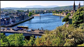 INVERNESS SCOTLAND  Centre of the City in 1993  Cidade de Inverness Escócia [upl. by Enna996]