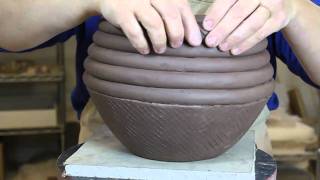 Bridges Pottery  Ceramic Slab and Coil Vessel Demonstration [upl. by Wiese]