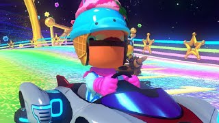 mario kart 8 wii rainbow road raging and funny moments [upl. by Eyde]