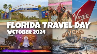 FLY TO FLORIDA WITH US Virgin Atlantic UPPER CLASS Disney World amp Universal Orlando October 2024🇺🇸 [upl. by Ainahs]