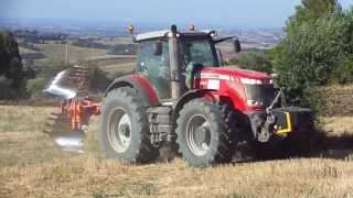 Massey Ferguson 8660 DynaVt  aratro quadrivomere CMA [upl. by Ynot]