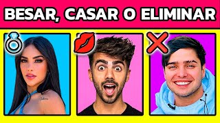 BESAR CASAR O ELIMINAR 💋💍❌ Versión Youtubers  MusicLevelUP [upl. by Crescint348]