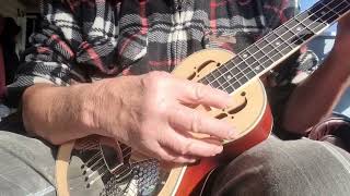 Buyer Sound Demo for Aiersi Brand Wood Tenor Resonator Ukulele [upl. by Kciredohr758]