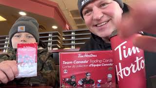 Tim Hortons Team Canada Trading Cards 20212022 Golden collect to win prize card Find out [upl. by Xena899]