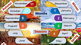 Learn English Months and Seasons [upl. by O'Connell]