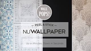 Peel amp Stick Wallpaper Installation and Removal [upl. by Bascomb528]