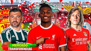 10 TRANSFERENCIAS CONFIRMADAS  RUMORES 2324 Conceição Man UnitedFernandez BenficaLeão Liverpool [upl. by Hendon529]