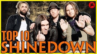 TOP 10 SHINEDOWN SONGS [upl. by Nagard]