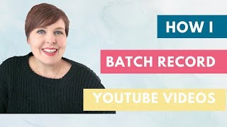 How I batch record YouTube videos [upl. by Enirehtac]