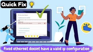Ethernet doesnt have a valid ip configuration FIXED  2024 100 SOLVED   unidentified network FIX [upl. by Bakerman]