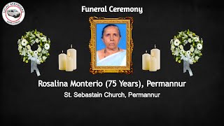 Funeral Ceremony of Rosalina Monterio 75 Years St Sebastian Church Permannur [upl. by Emaj596]