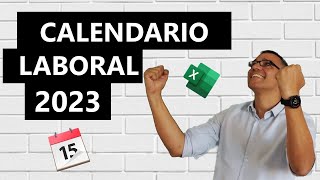 Calendario laboral 2023 en Excel [upl. by Johst304]