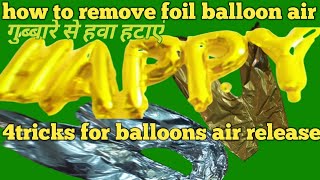 how to remove foil balloon airhowtoreleasefoilballoonsfoilballoonsblowing balloonheliumballoons [upl. by Lipp]