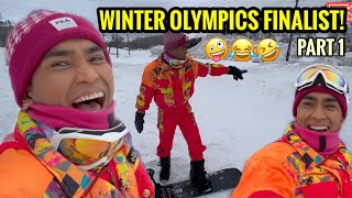 REHEARSAL FOR WINTER OLYMPICS SNOWBOARDING  CHAROT  FINALIST  PART 1  NIIGATA JAPAN Miko Pogay [upl. by Brackett]