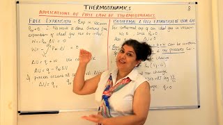 Isothermal and Free Expansion of Gases Thermodynamics Part 8 [upl. by Adnomar]