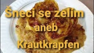 Šneci z nudlového těsta aneb Krautkrapfen Nudeln 👌Zvládne každý začátečník [upl. by Asyl]