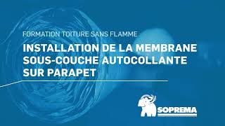 Comment installer une membrane de souscouche autocollante sur parapet [upl. by Annelg]