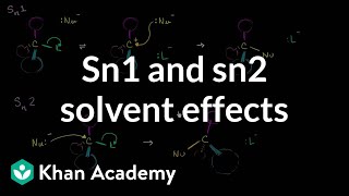 Sn1 and Sn2 solvents effects [upl. by Odette]