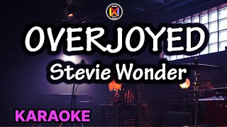 Overjoyed Karaoke Stevie Wonder [upl. by Dopp]