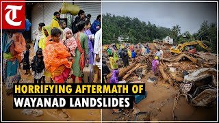 Only slush boulders left on flattened villages horrifying aftermath of Wayanad landslides [upl. by Falzetta]