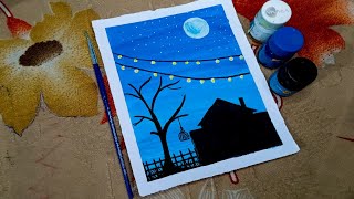 Easy Poster colours drawing Drawing Tutorialposter colours Painting🎨 [upl. by Enneibaf169]