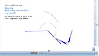 Construcción de una Bisectriz en un Ángulo Convexo [upl. by Em686]