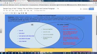 Writing a Compare and Contrast Paragraph [upl. by Lucrece]